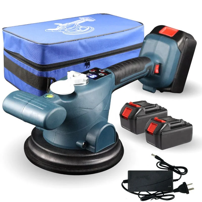 New Type 21V Battery Tiling S Vibrator Suction Cups Electric Handheld Leveling Machine Tool
