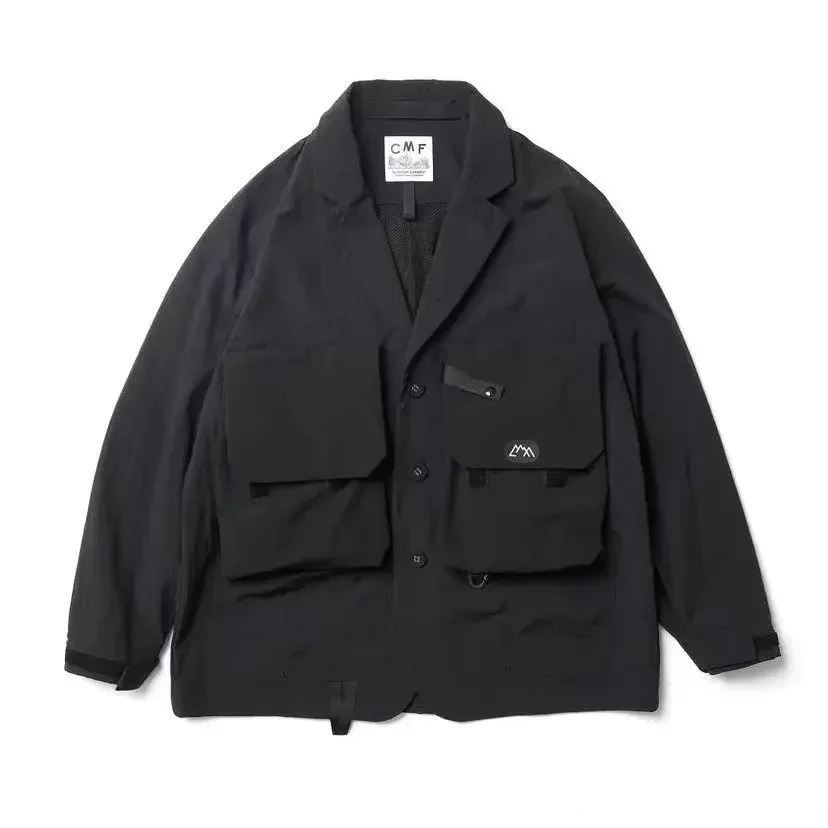 COMFY outdoor function waterproof multi-pocket loose lapel Japanese CMF suit jacket tide