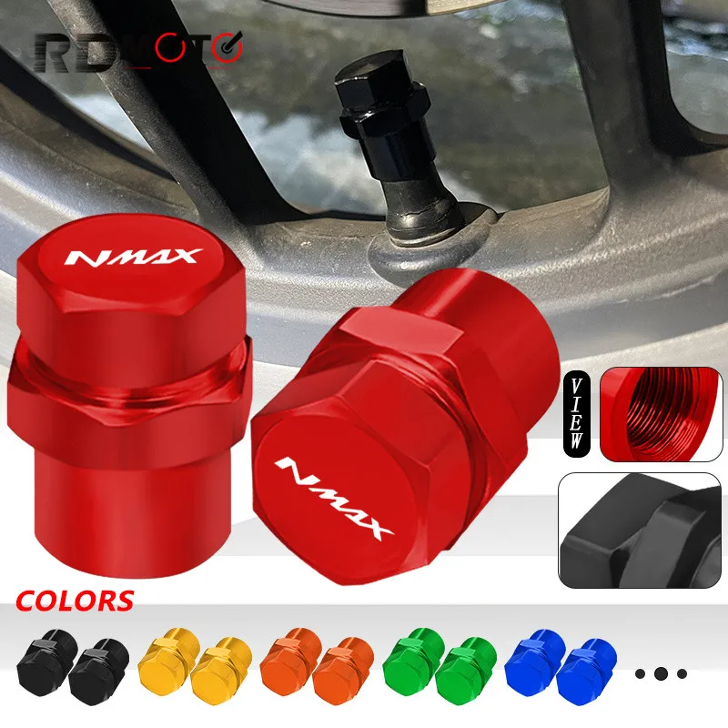 

Motorcycle Accessories CNC Aluminum Wheel Tire Valve Caps Airtight Covers For YAMAHA NMAX125 NMAX155 nmax 125 155