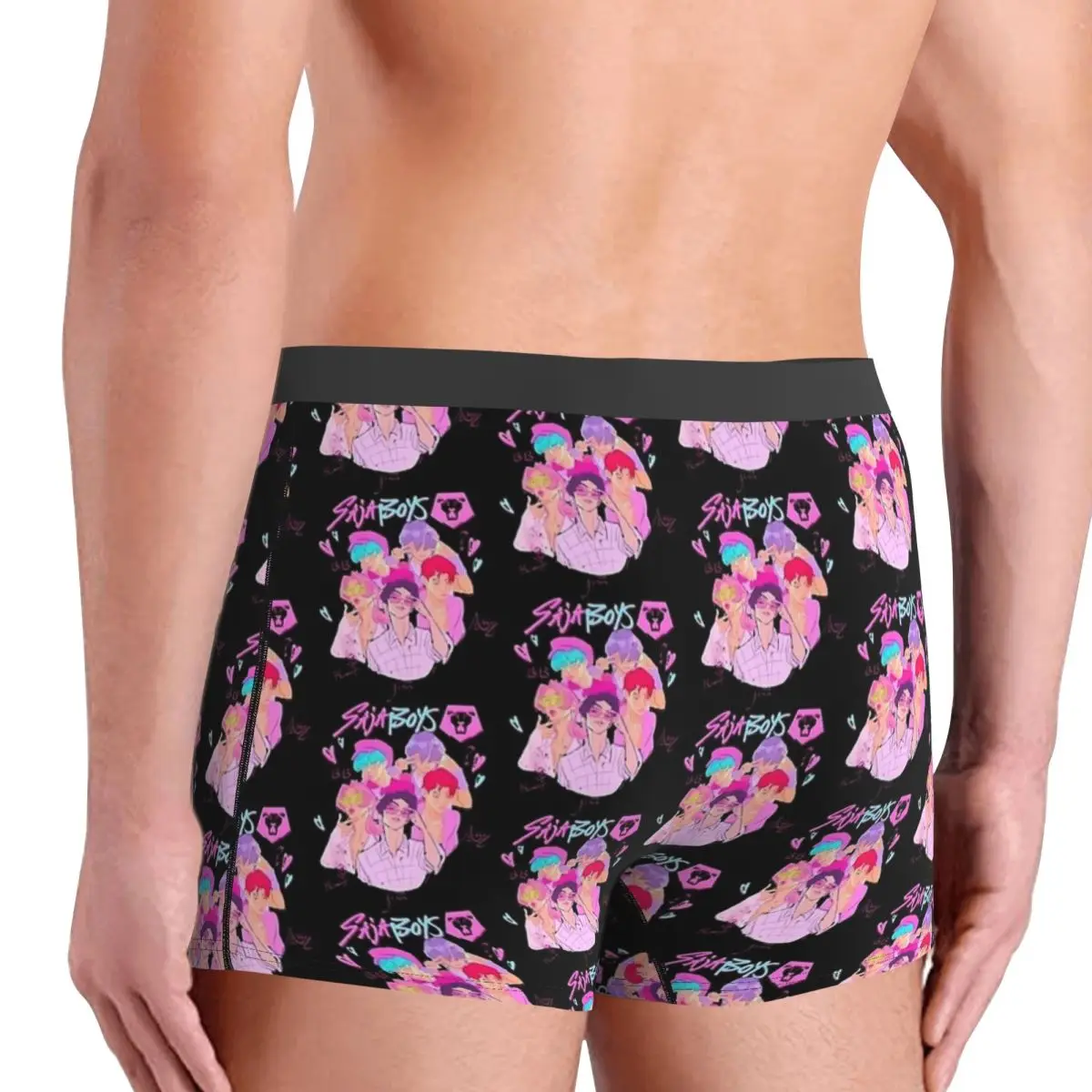 Lindo divertido película música Kpop Huntrix ropa interior hombres bragas estampado divertido Boxer Shorts Trenky Boxer Brief de talla grande 2XL