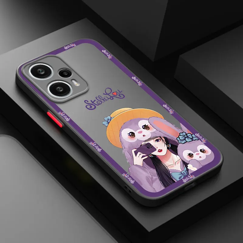 Disney StellaLou Translucent Phone Case For Xiaomi 10T 11T 12T 12X 12S POCO F3 X3 GT X4 NFC M3 M4 X4 Pro F4 F5 X5 C31 C40