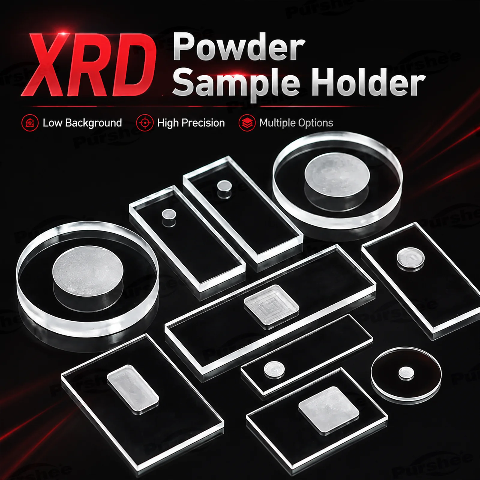 XRD Sample Holder Rigaku Shimadzu Special Sample Stage Micro Powder Testing Laboratory Use Multiple Sizes Customizable