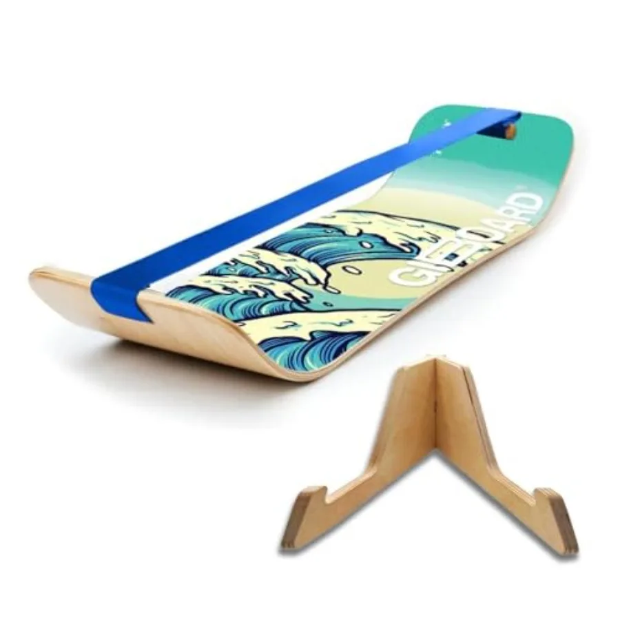 GIBBON SlackBoard GiBoard Balance Board für und Erwachsene, ideal für Heim-Fitnessstudio-Training, Kerntraining, Stehpult, Übung, Yoga, Agi