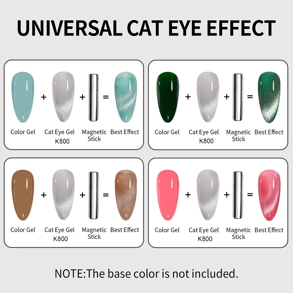 MAYCHAO 12ML Cat Eye Gel Nail Polish With Magnet Soak off UV Holographic Magnetic Rainbow Gel Polish for Nail Art DIY Manicure