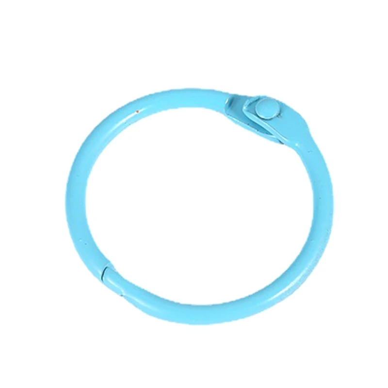 Colorful Loose Leaf Binder Rings Metal Book Rings Paper Rings For Index Cards Notebook Keychain Key Ring For Office Use