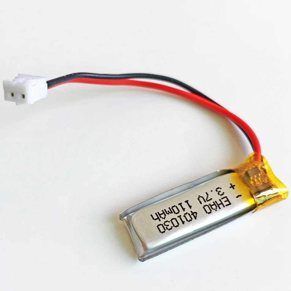 3.7V 110mAh litowo-polimerowa LiPo akumulator JST PH 2.0mm 2pin wtyk 401030 do Mp3 GPS PSP słuchawki z Bluetooth zestaw słuchawkowy