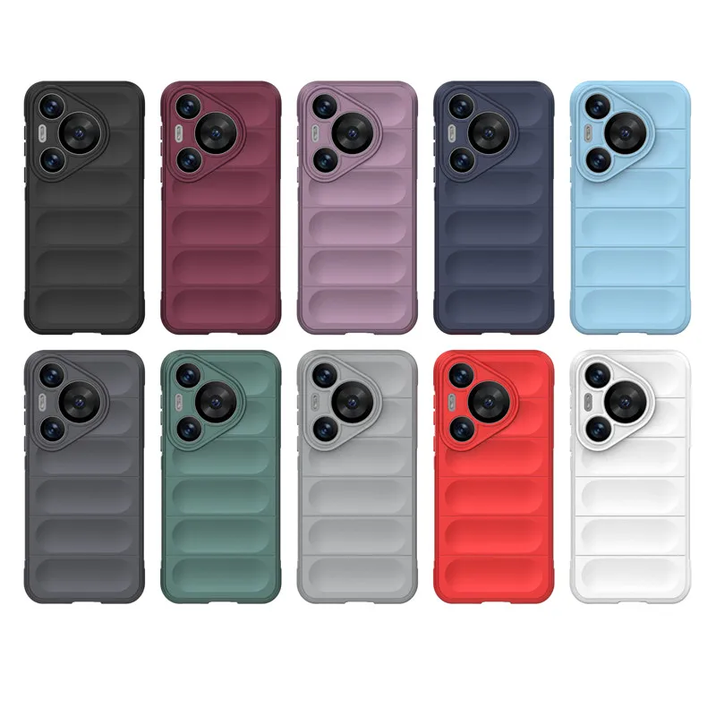 For Huawei Pura 70 Pro Case For Huawei Pura 70 Pro Plus Ultra Cover Original Shockproof Silicone TPU Protective Phone Back Cover