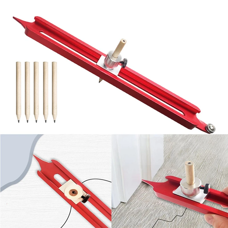 Profile Scribing Ruler Contour Gauge For Skirting Scribe Measuring Shape Gauge Joinery Woodworking Tool, Easy To Use Durable
