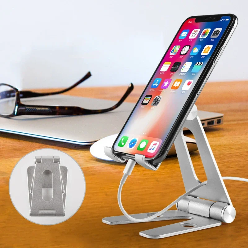 Aluminum Alloy Tablet Stand Holder For iPhone iPad Mini 1 2 3 4-8 Inch Folding Portable Tablet Phone Stand For Samsung Huawei