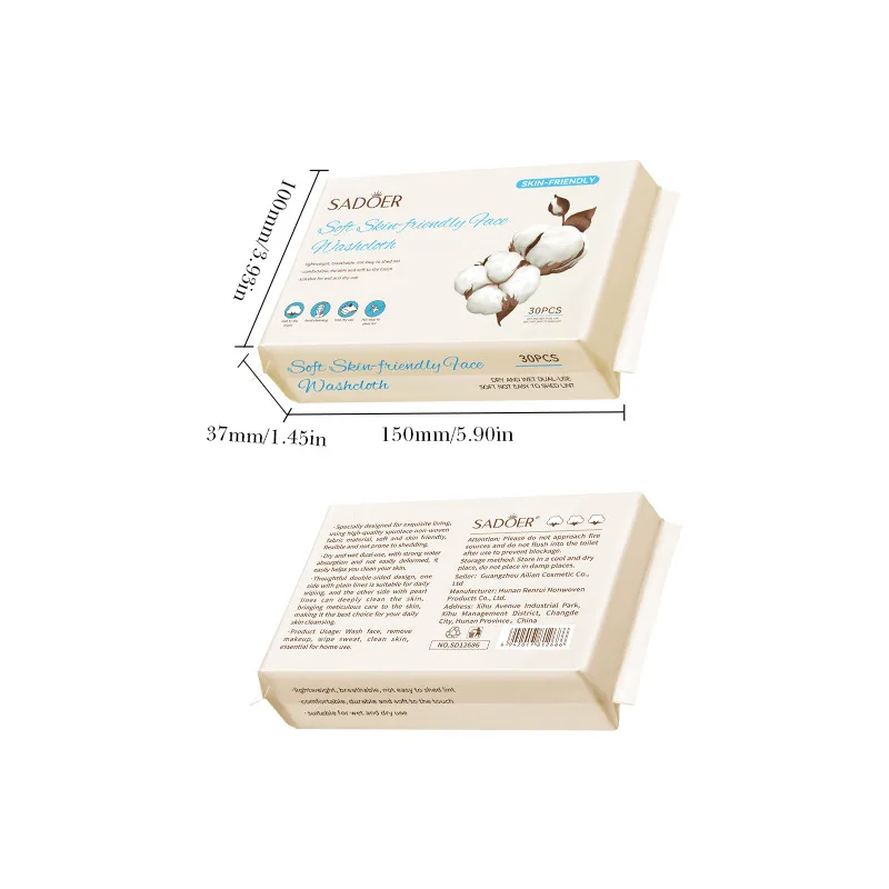 Fotografia 7: Toalha macia para a pele, 30 desenhos, algodão puro, leve, respirável, limpeza facial, removedor de maquiagem diário, produto de lavagem facial