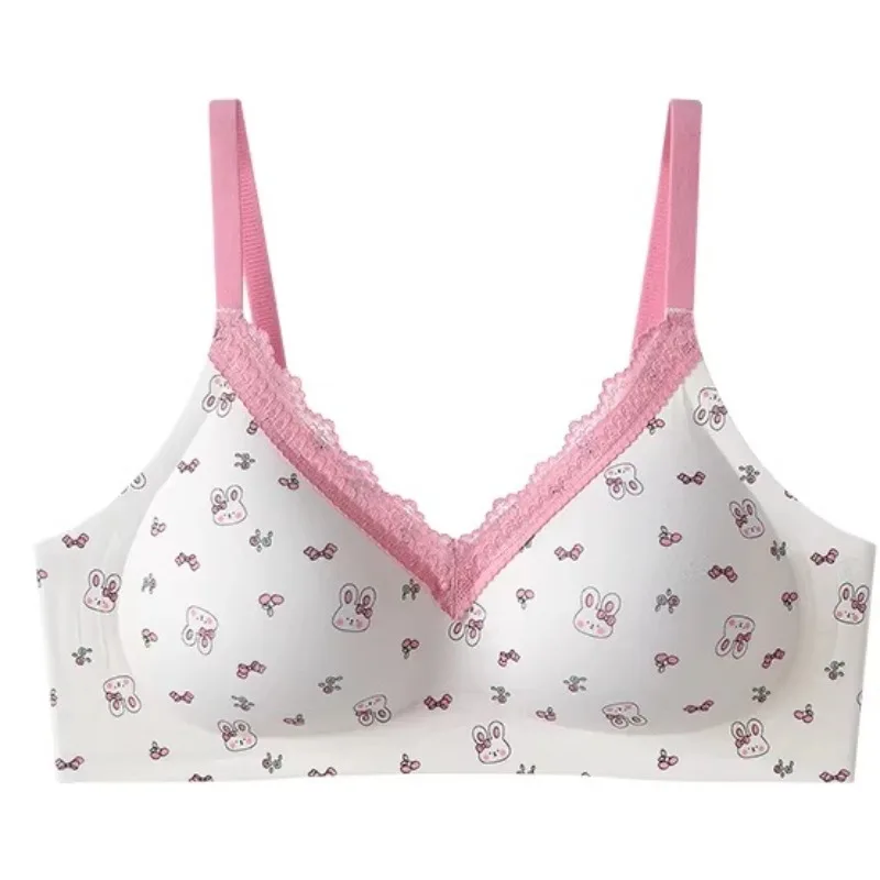 

Ladies Lace Floral Padded Bra Soft Support Lift Up Anti-Sag Back Smoothing Comfortable Small Bust Push Up Everyday T-Shirt Bra