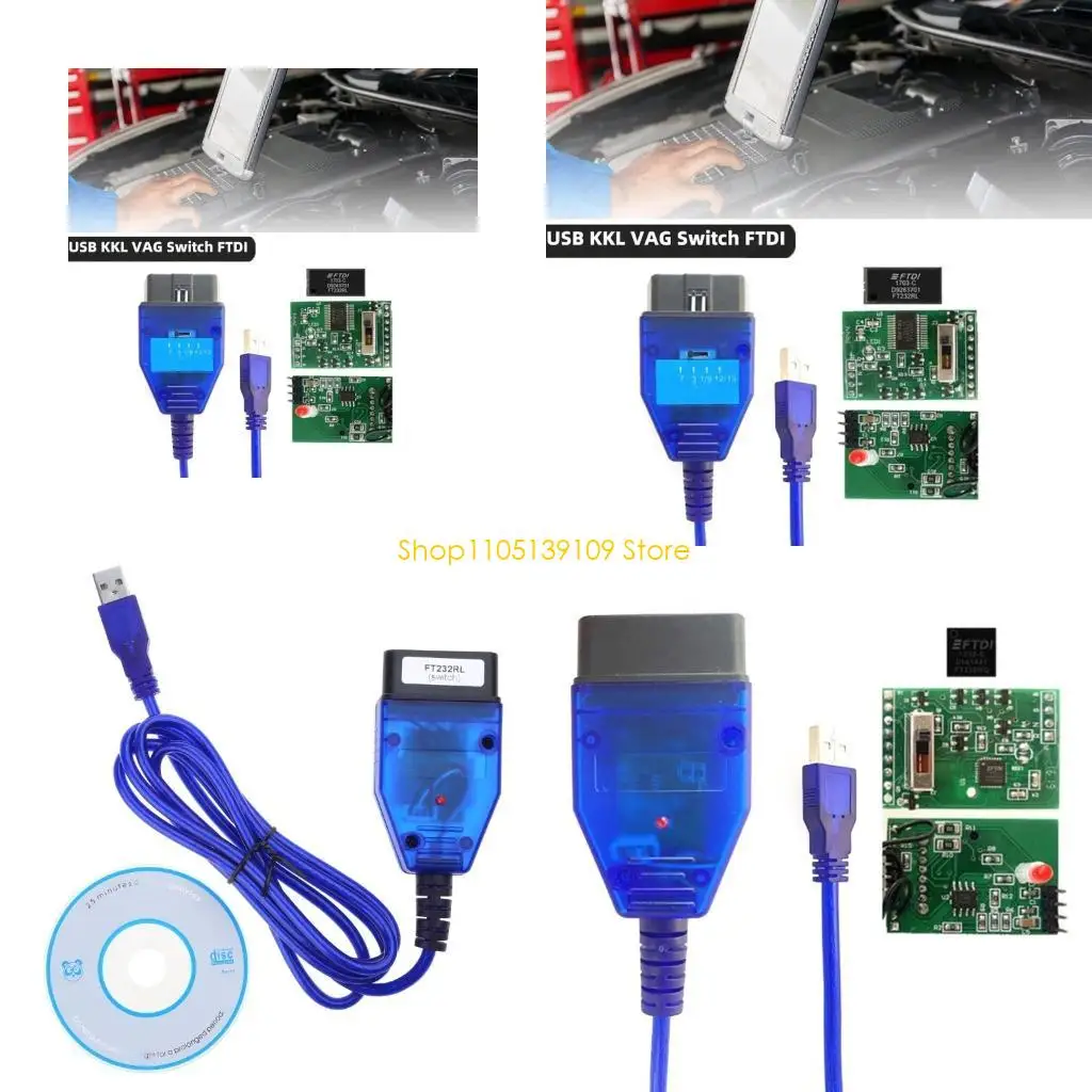 

Универсальный USB -диагностический сканер кабель для 409 KKL автомобильных энтузиастов и техников