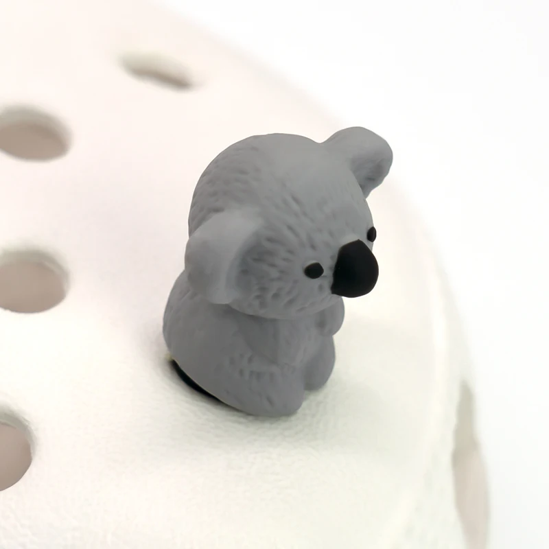 1 Stück 3D-Schuhcharms für Kinder, Panda, Katze, Gans, Koala, Tierpins, Niedliche Schuhaccessoires und Dekorationen für Damen und Herren, Clog-Schnallen – Detail 15