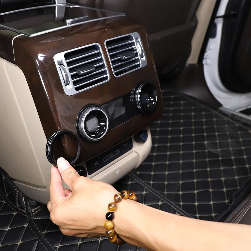 For Land Range Rover Sport Vogue 2018-2022 Aluminum alloy Car Rear Air Conditioning Volume knobs Ring Trim Accessories