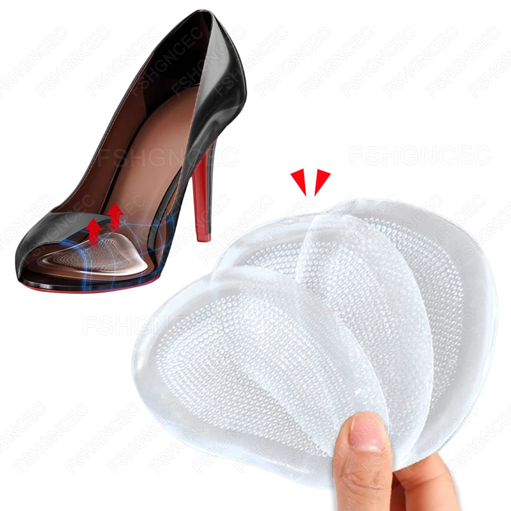 6Pcs Silicone Metatarsal Pads for Shoes Non-Slip Self-Adhesive Forefoot Insert Cushion Pad Reduce Foot Pain and Provide Supports