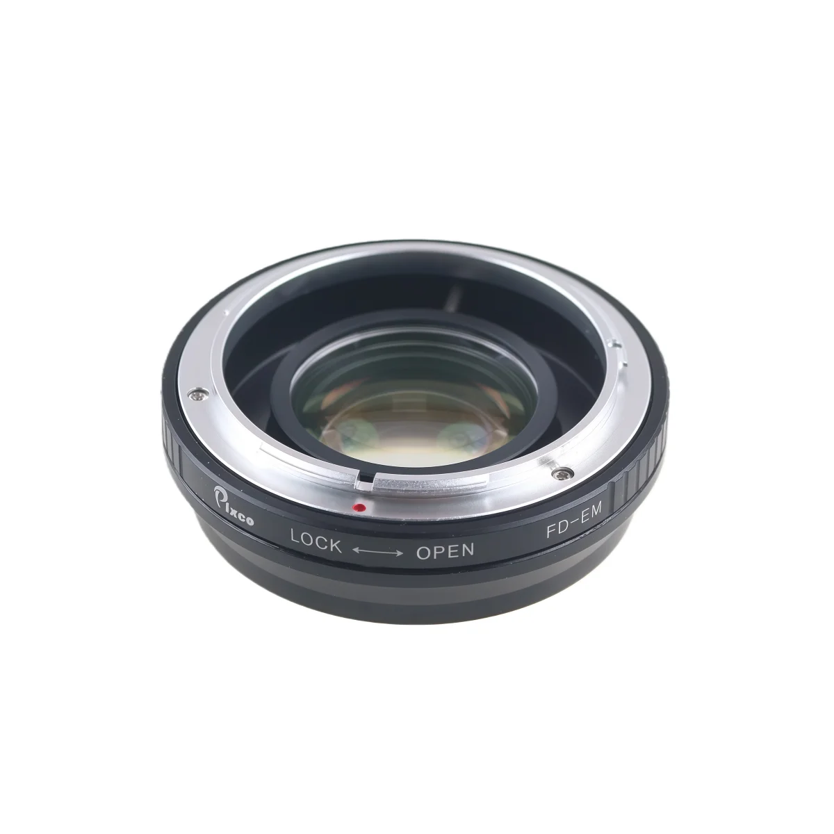 Pixco For FD-EM Lens Adapter Focusing Infinity Focal Reducer Speed Booster with Optical Glass for Canon FD Lens to EOS M M50 M6