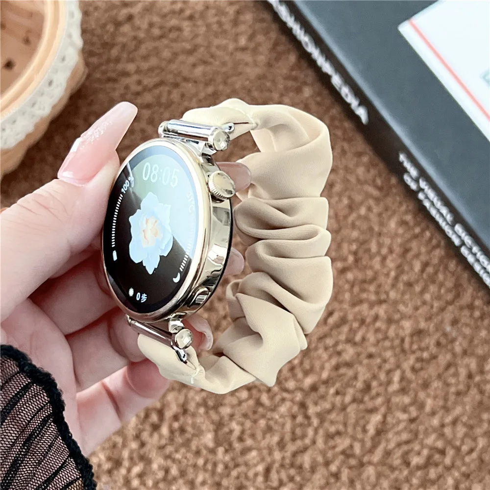 22mm 20mm 18mm Elastic Fabric Strap for Huawei Watch GT 7 6 Pro 5 4 Band 46mm 41mm 42mm Women Scrunchie Bracelet