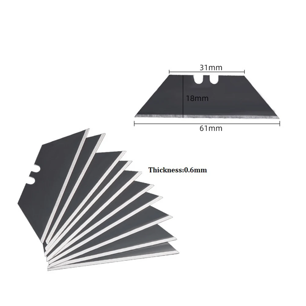 Imagem -06 - Lâmina Trapezoidal Lâmina de Substituição Aço Carbono Multifunções Gravura Facas Artesanais Ferramentas Manuais de Corte 60 30 Pcs por Conjunto