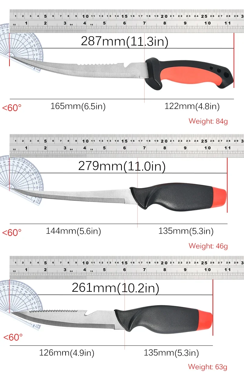 Multipurpose Sharp Boning Knife Butchering Cleaver Stainless Steel Fish Knife Fish Killing Scraping Knife Kitchen Accessories