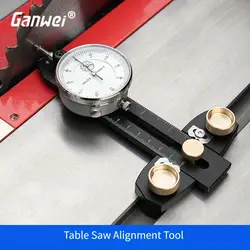 Aluminum Alloy Table Saw Dial Gauge Corrector for Saw Table Saw Blade Parallelism Correction Woodworking Tool