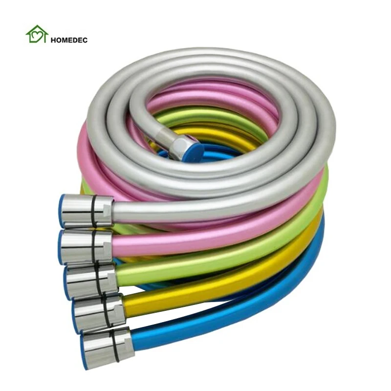 

High Quality Cyan PVC Plumbing Insulation Hose Flexible Shower Hose Polishing Bathroom Hose