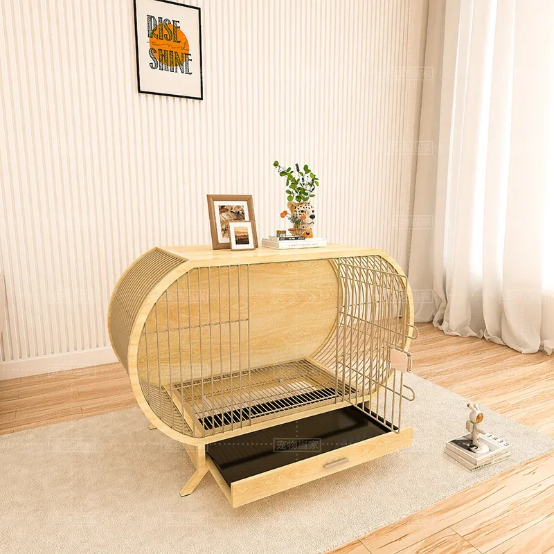 Popular luxury dog cage, small and medium-sized Shiba Inu Corgi creative modeling dog house dog cabinet, indoor kennel with toi