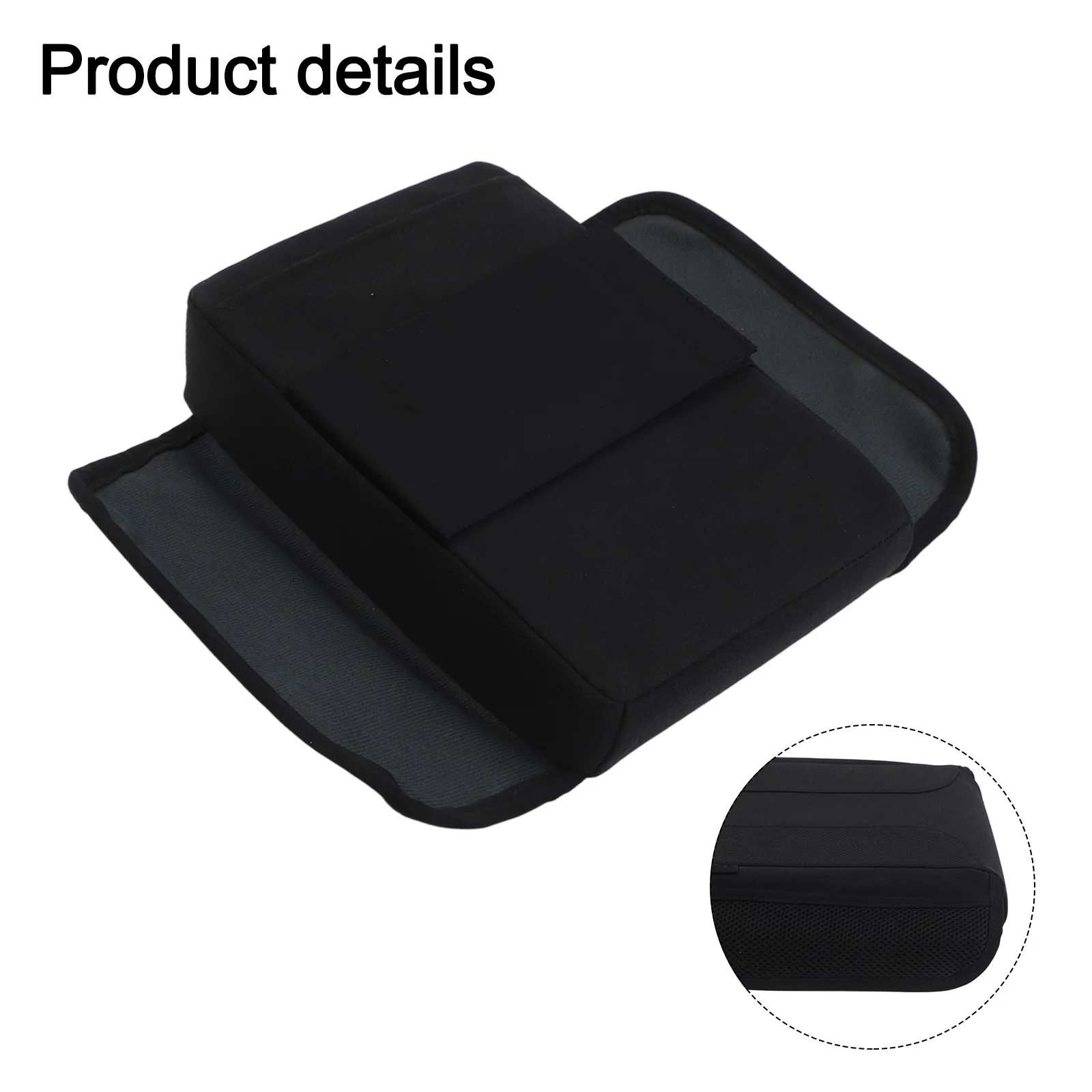 

Кожаные накладки на подлокотник автомобиля для легковых автомобилей, грузовиков, внедорожников и автофургонов с пеной с эффектом памяти, кожаный подлокотник для центральной консоли с 2 карманами для хранения