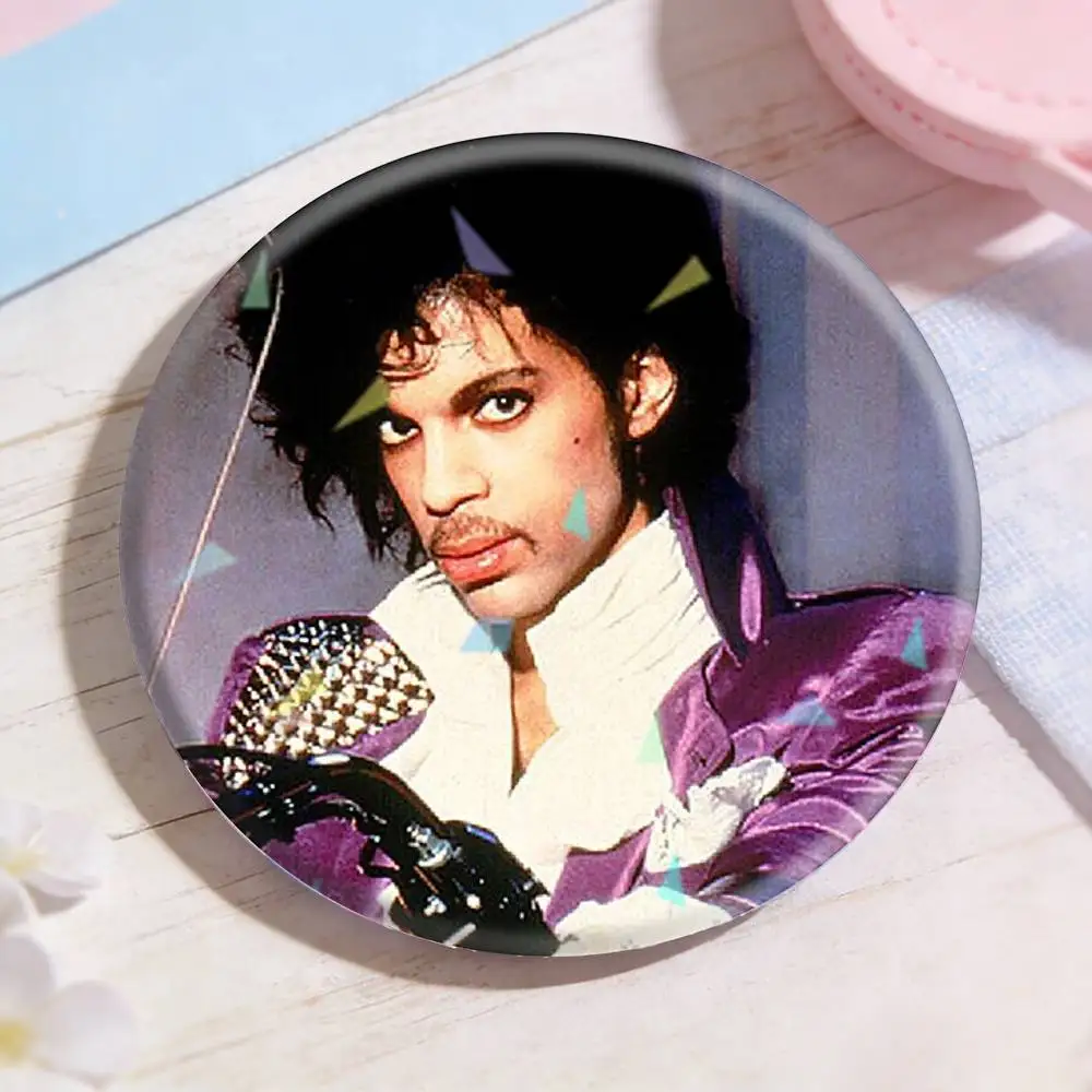 Purple Rain P-Prince Badges Niche Design Brooch for Backpack Lapel Pins Creative Accessories