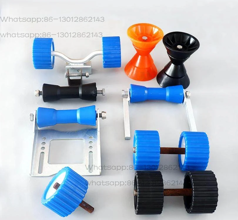 Trailer Accessories Rubber Boat Trailer Side Roller Pulley Block Top Wheel