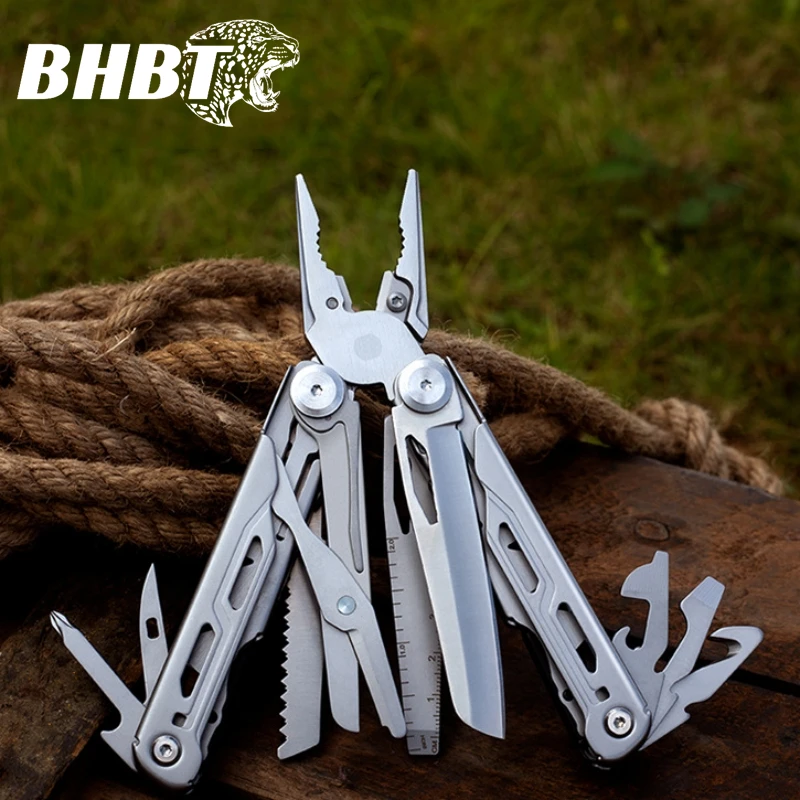 BHBT Folding Multitool Pliers Multi-functional Combination Tool Pliers Folding Scissors EDC Outdoor Equipment