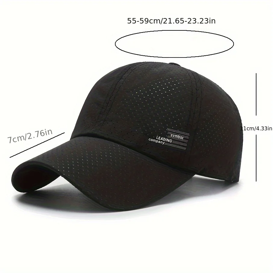 Quick Dry Mesh Baseball Cap for Men - Waterproof and Breathable - Perfect for Outdoor Sports and Gifts