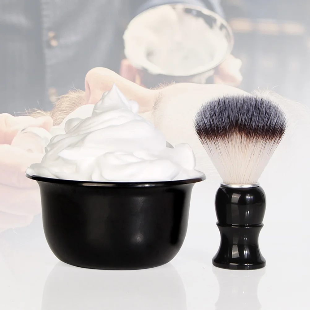 

1Set Men Beard Care Kit Shaving Brush and Bowl Shaving Set for Men Portable Grooming Cleaning Brush Comfortable Shave Gift