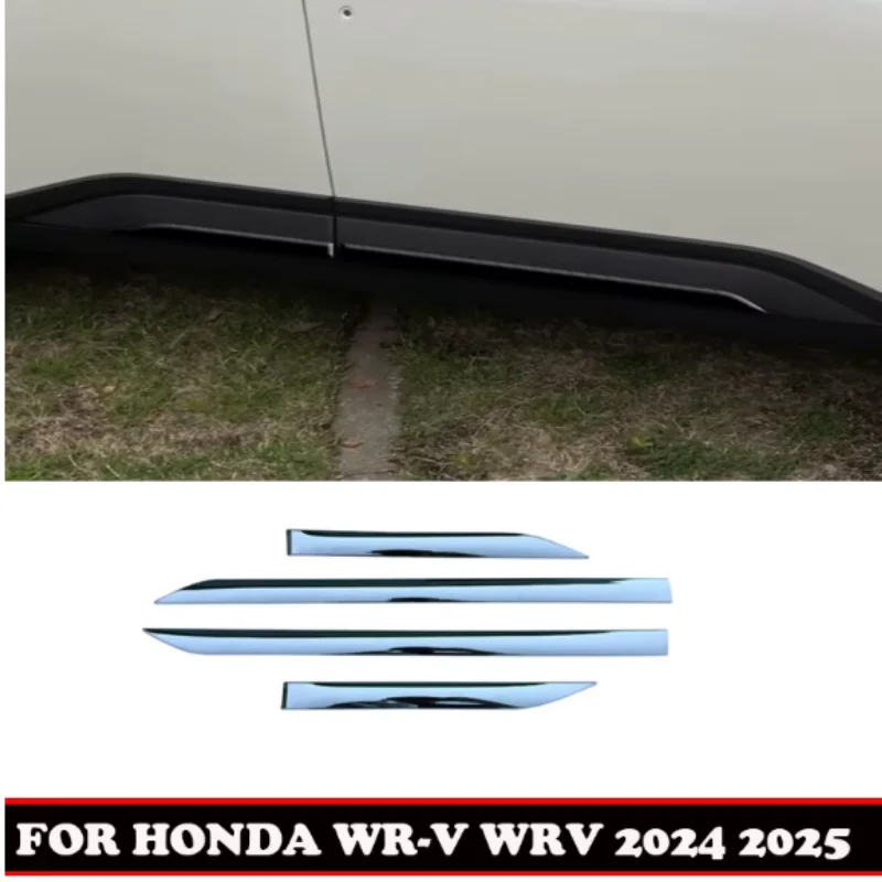 

For Honda Wr-v Wrv Dg5 2024 2025 Car Accessories ABS Chrome Side Door Body Molding Moulding Trim