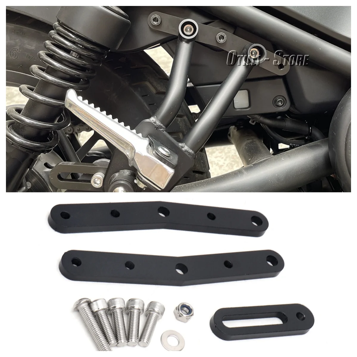

Modified For Honda CM 500 CM 300 Rebel CM500 CM300 Lowering Passenger Footrests Footpeg Foot Pedal Motorcycle Accessories