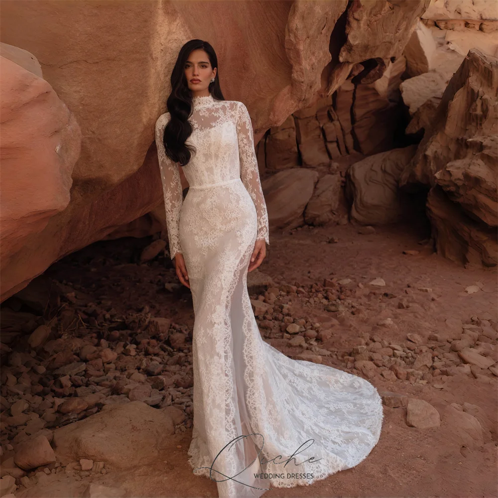 #5 Trending Womens Long Sleeve Wedding Dress Right Now