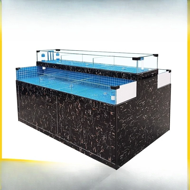 

Hotel seafood fish tank Mobile seafood pool Commercial integrated refrigerator Seafood tank Shellfish pool Supermarket