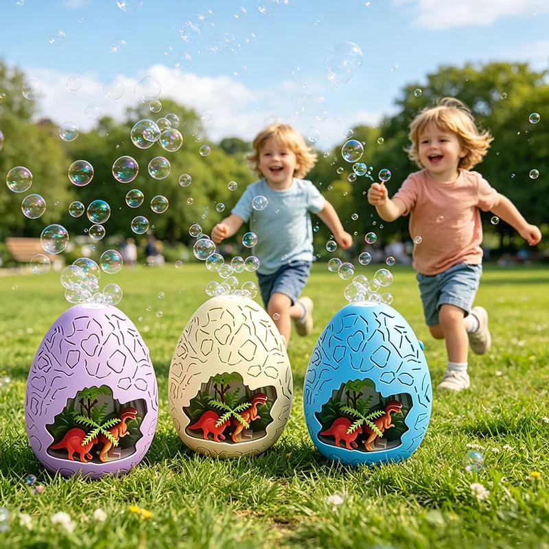 

Электрическая машина для мыльных пузырей 2026 с 6 отверстиями, в форме динозавра, полностью автоматическая, для вечеринок на открытом воздухе, игрушка-генератор мыльных пузырей, подарок для детей