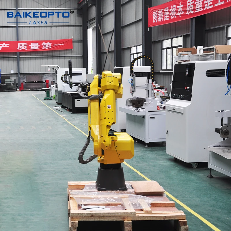BK-RC3000LS Robotic Arm 3D Fiber Metal Laser Cutting Machine