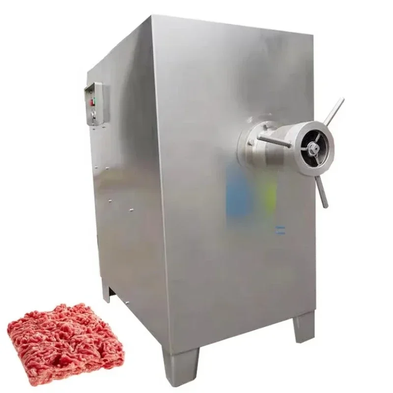 Industrial fresh meat grinder, bone electric frozen beef nugget grinder, commercial beef grinder