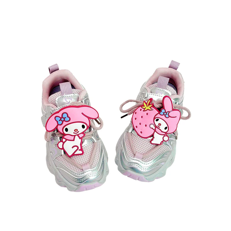 

Sanrio Kawaii My Melody Girls Shoes Autumn Sweet Cute Cartoon Anime Mesh Breathable Children Sneakers Tide Kid Christmas Gifts