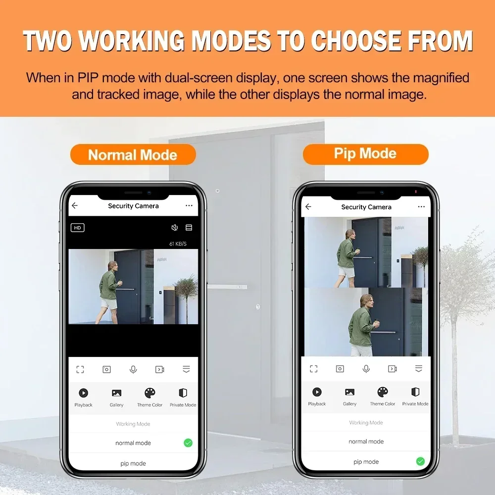 Securexpert 3MP 2.4G/5G WiFi Video Peephole Camera Motion Detection PIP Mode Two Way Audio Door Viewer Tuya App Home Security