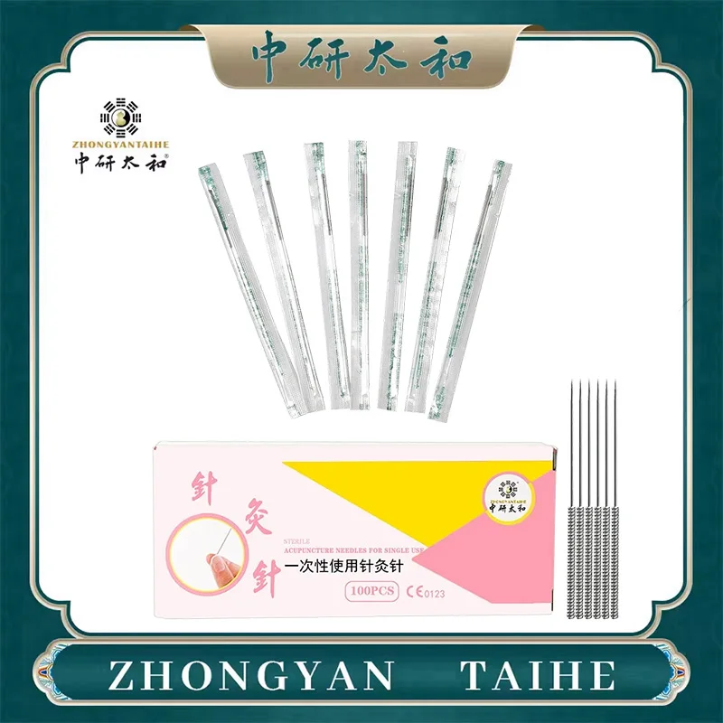 

ZHONGYAN TAIHE 100 шт. одноразовые иглы для акупунктуры в мешках, стерильная дезинфекция, легкий прокол, косметический массаж и релаксация