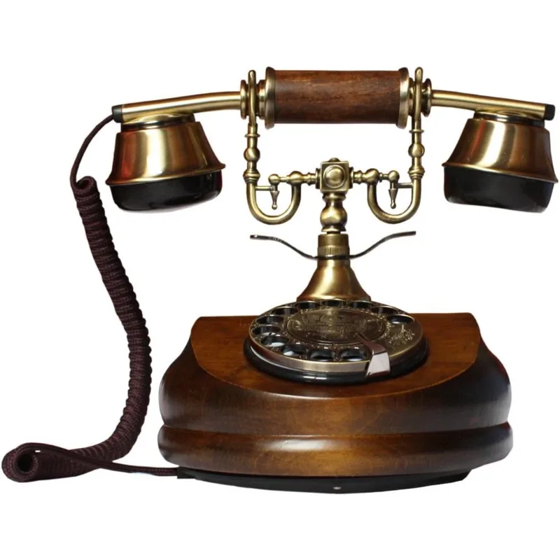 The Wood Retro Telephone/antique /old /retro /rotary phone/old /vintage /vintage