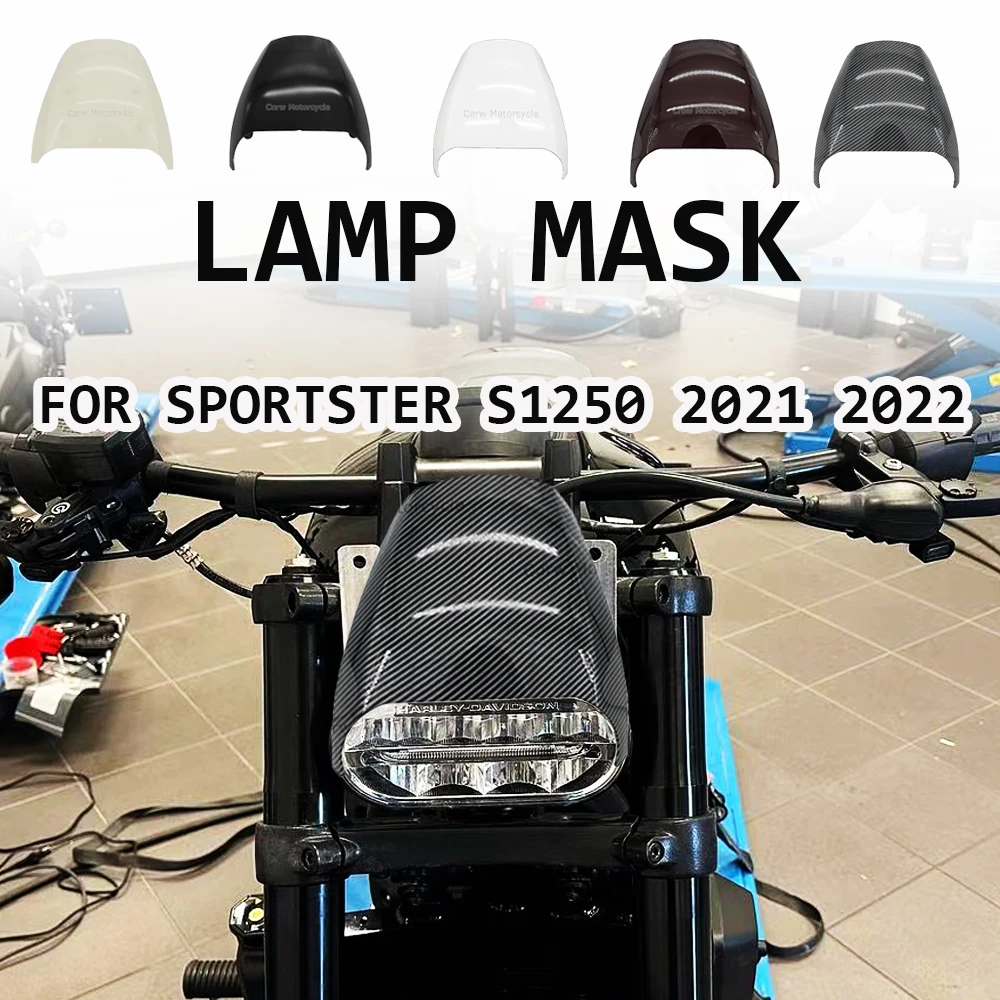 FOR Sportster S 1250 RH1250 RH 1250 2021 2022 Motorcycle Gloss Black Front Mask Headlight Fairing Cover