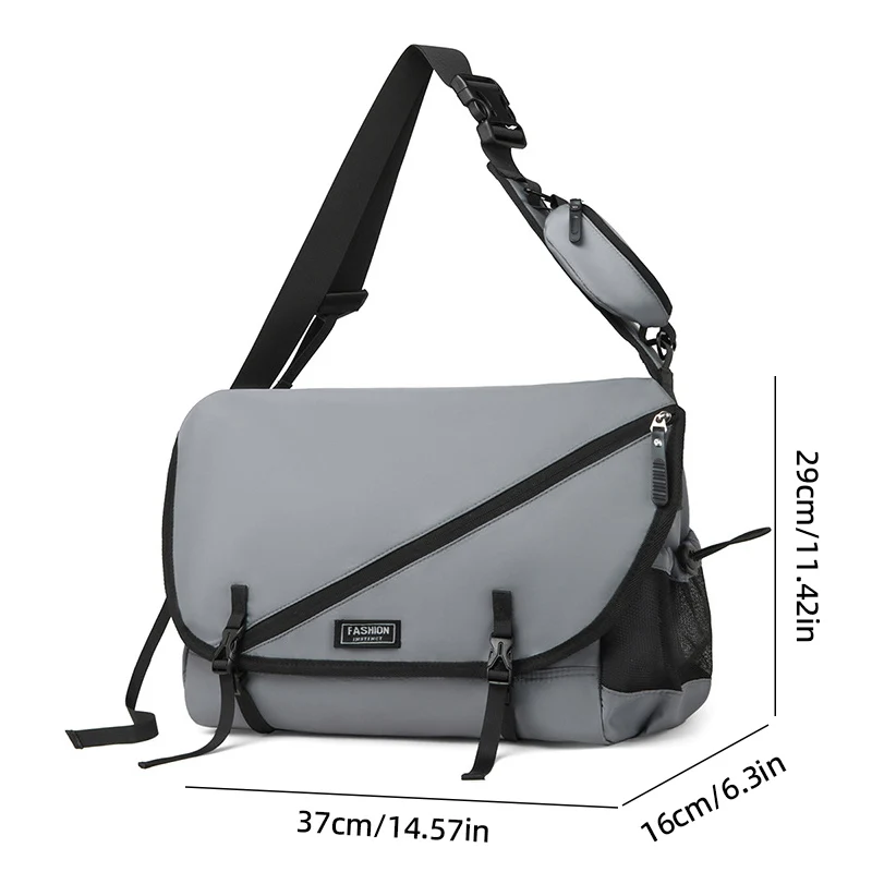 Causal Gym Shoulder Crossbody Bag Large Capacity Messenger Communting Shopping Streetwear Bag Multifunctional Travel Outdoor Bag