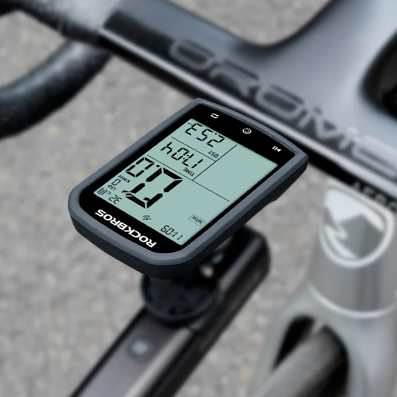 ROCKBROS Wireless GPS Bicycle Computer - Speed Measurement, Positioning, Odometer with Cadence Sensor for Mountain Road Cycling
