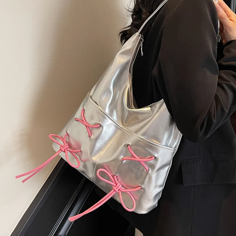 

​​2025 Summer Large Tote Bag for Women Spacious Underarm Shoulder Bag Versatile Crossbody Purse Casual Commuter Bag​