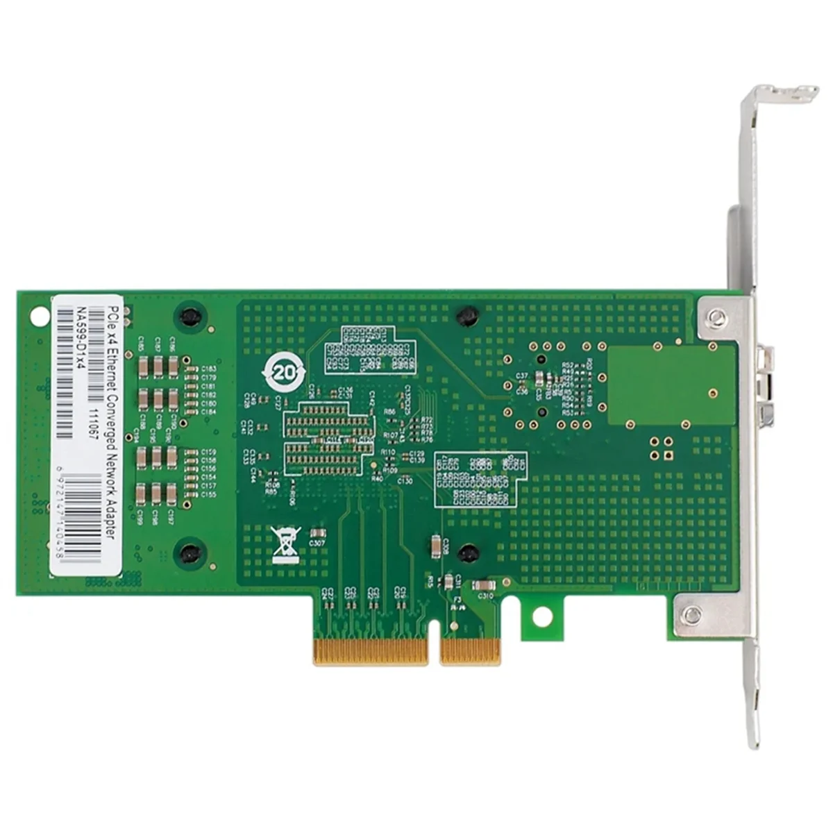 Card/X520-DA1/Chip PCIE2.0 X4 10G NIC kartu jaringan Server serat optik Port tunggal 82599EN Chip