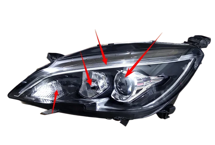

Светодиодная фара для Peugeot 308 16-20 Angel Eye DRL дневные ходовые огни с линзой проектора