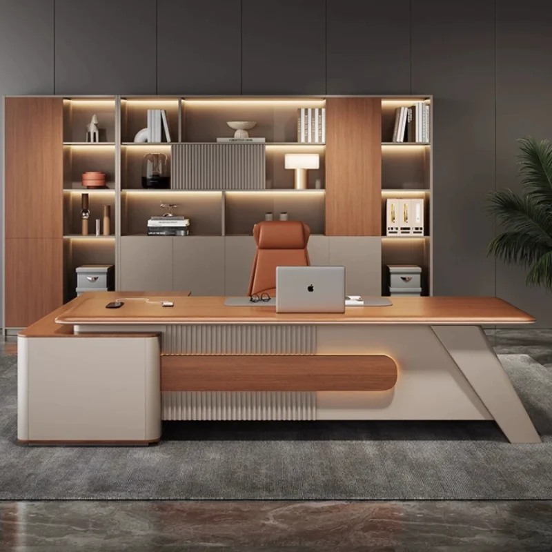 Equipment Calendar Office Desk Wood Executive Laptop Decorations Office Desk Trim Reception Mesa Escritorio Estudio Furniture